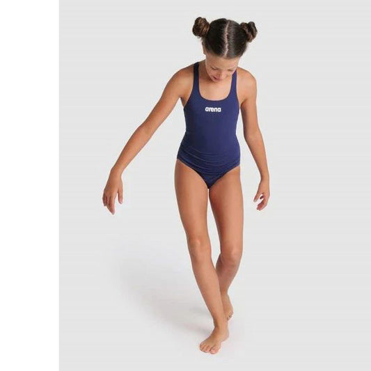 Pro Solid Girls Swimsuit