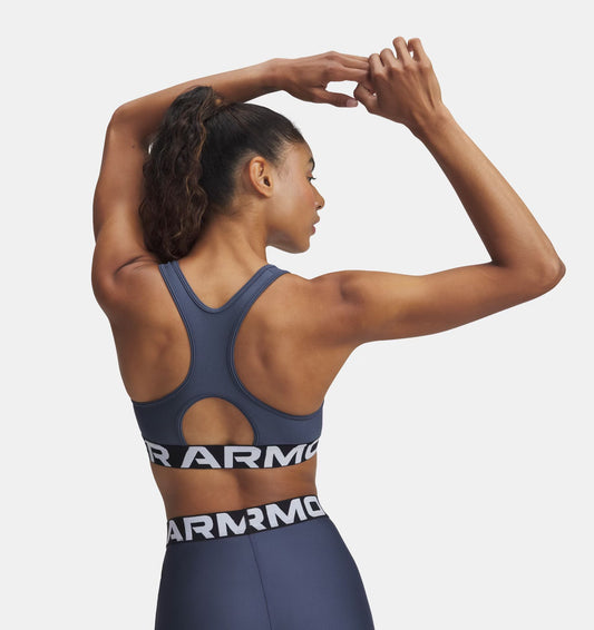 HeatGear® Armour Mid Branded Women's Sports Bra