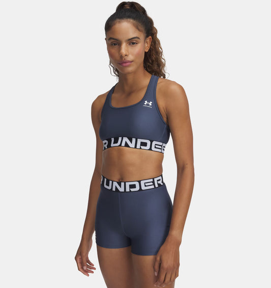 HeatGear® Armour Mid Branded Women's Sports Bra
