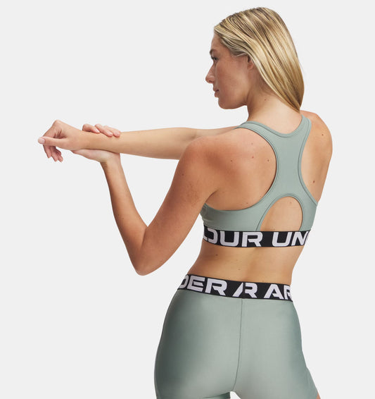 HeatGear® Armour Mid Branded Women's Sports Bra