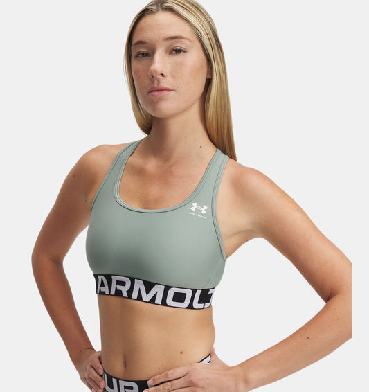 HeatGear® Armour Mid Branded Women's Sports Bra