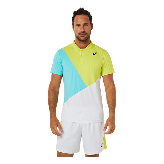 Men Court Color Block Polo-Shirt