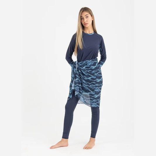Chiffon Wrap - Deep Wave