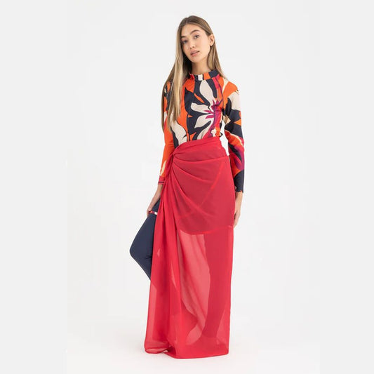 Chiffon Wrap -Fuschia