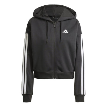 Essentials 3-Stripes French Terry Full-Zip Hoodie