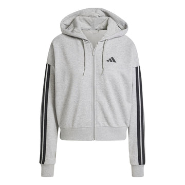 Essentials 3-Stripes French Terry Full-Zip Hoodie