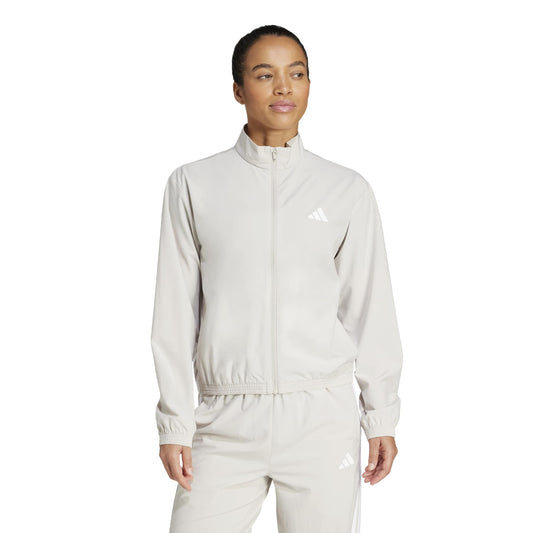 Train Essentials 3-Stripes Woven Warm-Up Jacket