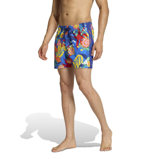 MEXICANA FLORALS 3 STRIPES SWIM SHORTS 5 INCH