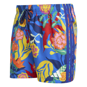 MEXICANA FLORALS 3 STRIPES SWIM SHORTS 5 INCH