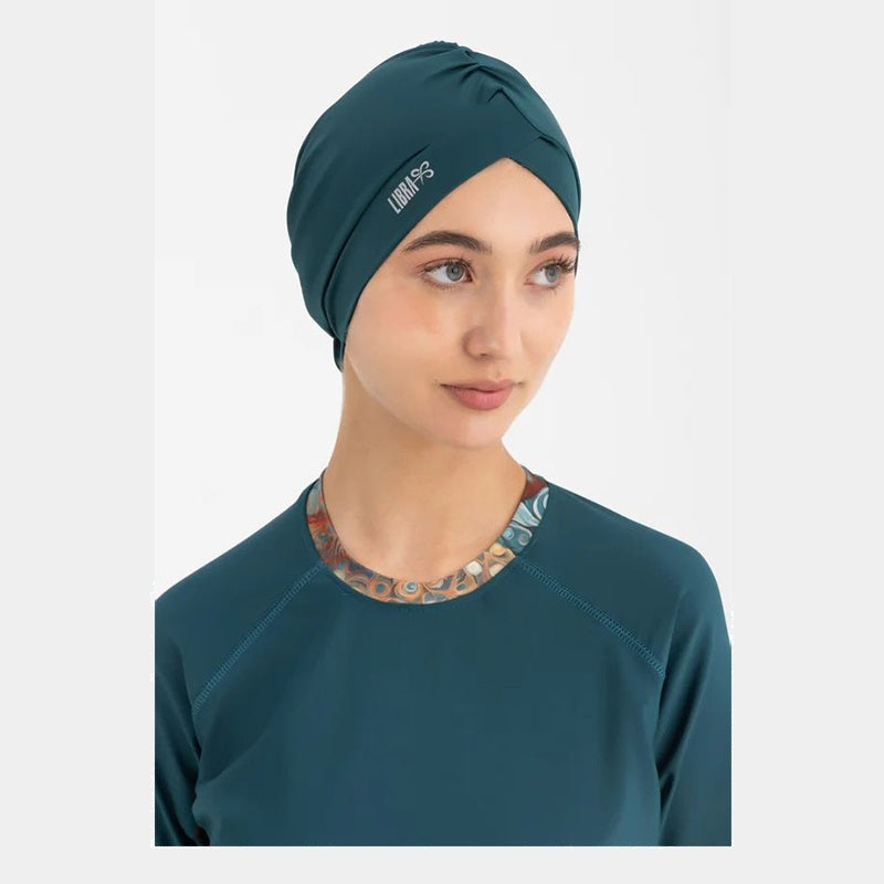 Sleek Swim Turban - Deep Teal