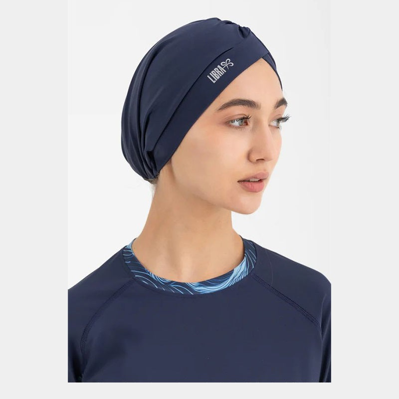 Sleek Swim Turban - Navy